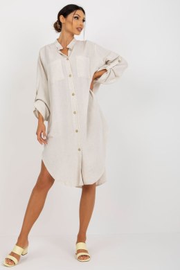 Sukienka Model TW-SK-BE-199D.85P Light Beige - Och Bella - L/XL