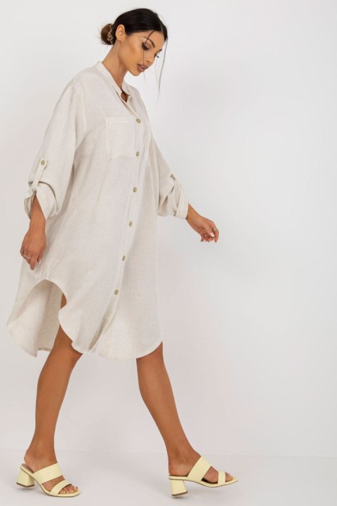 Sukienka Model TW-SK-BE-199D.85P Light Beige - Och Bella - L/XL Sukienka Model TW-SK-BE-199D.85P Light Beige - Och Bella - L/XL