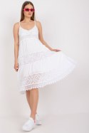 Sukienka Model TW-SK-BI-82345.19P White - Och Bella - M Sukienka Model TW-SK-BI-82345.19P White - Och Bella - M