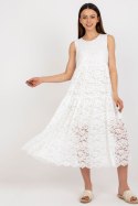 Sukienka Model TW-SK-BI-8246.37X White - Och Bella - M Sukienka Model TW-SK-BI-8246.37X White - Och Bella - M