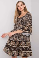 Sukienka Model TW-SK-BI-H3004.37X Black/Beige - Och Bella - uniwersalny Sukienka Model TW-SK-BI-H3004.37X Black/Beige - Och Bella - uniwersalny