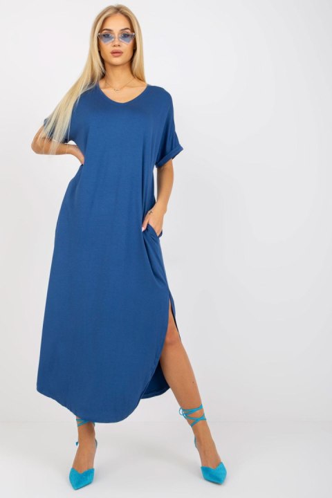 Sukienka Model TW-SK-OB031.11 Dark Blue - Och Bella - M Sukienka Model TW-SK-OB031.11 Dark Blue - Och Bella - M