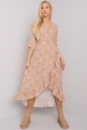 Sukienka model TW-SK-BI-24502-3.46P Beige - Och Bella - L Sukienka model TW-SK-BI-24502-3.46P Beige - Och Bella - L