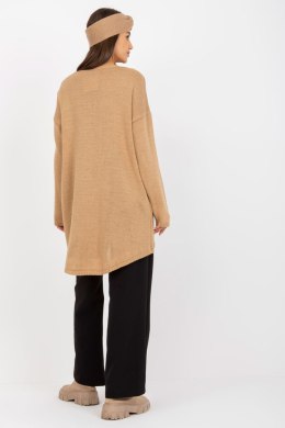 Sweter Damski Model TW-SW-BI-1222.13X Camel - Och Bella - uniwersalny