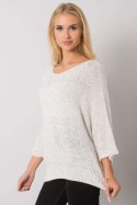 Sweter Damski Model TW-SW-BI-20109.61P Ecru - Och Bella - uniwersalny