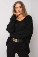 Sweter Damski Model TW-SW-BI-3002.98 Black - Och Bella - uniwersalny Sweter Damski Model TW-SW-BI-3002.98 Black - Och Bella - uniwersalny