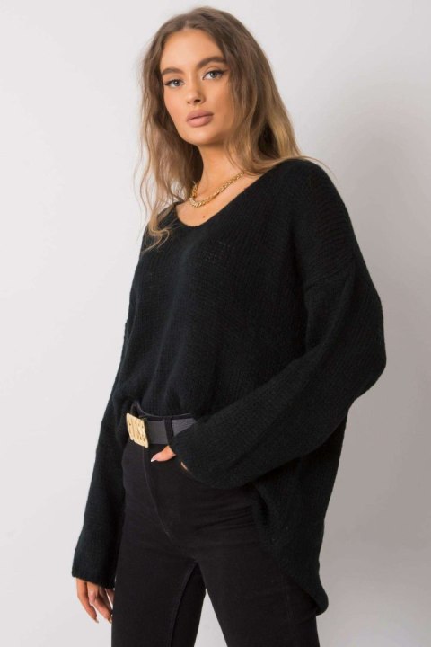 Sweter Damski Model TW-SW-BI-3002.98 Black - Och Bella - uniwersalny Sweter Damski Model TW-SW-BI-3002.98 Black - Och Bella - uniwersalny