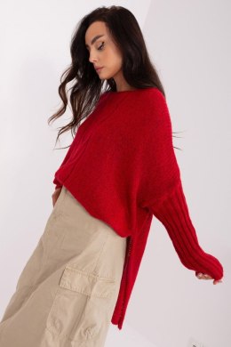 Sweter Damski Model TW-SW-BI-559.45 Dark Red - Och Bella - uniwersalny