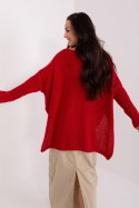 Sweter Damski Model TW-SW-BI-559.45 Dark Red - Och Bella - uniwersalny