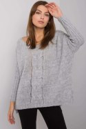 Sweter Damski Model TW-SW-BI-559.45 Grey - Och Bella - uniwersalny Sweter Damski Model TW-SW-BI-559.45 Grey - Och Bella - uniwersalny