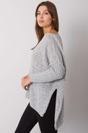 Sweter Damski Model TW-SW-BI-559.45 Grey - Och Bella - uniwersalny Sweter Damski Model TW-SW-BI-559.45 Grey - Och Bella - uniwersalny