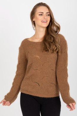 Sweter Damski Model TW-SW-BI-9030.08 Brown - Och Bella - uniwersalny