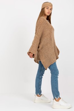 Sweter Damski Model TW-SW-BI-M2200.27 Dark Beige - Och Bella - uniwersalny