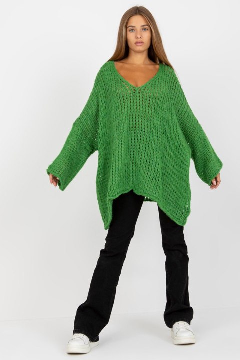 Sweter Damski Model TW-SW-BI-M2200.27 Green - Och Bella - uniwersalny Sweter Damski Model TW-SW-BI-M2200.27 Green - Och Bella - uniwersalny