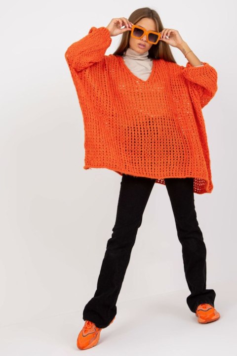 Sweter Damski Model TW-SW-BI-M2200.27 Orange - Och Bella - uniwersalny
