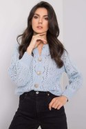 Sweter Kardigan Model TW-SW-BI-591.60 Light Blue - Och Bella - uniwersalny