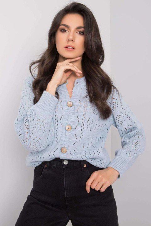 Sweter Kardigan Model TW-SW-BI-591.60 Light Blue - Och Bella - uniwersalny