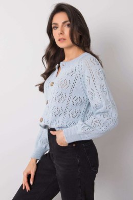Sweter Kardigan Model TW-SW-BI-591.60 Light Blue - Och Bella - uniwersalny