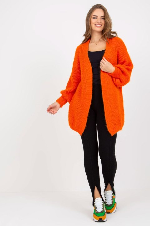Sweter Kardigan Model TW-SW-BI-9025.36X Orange - Och Bella - uniwersalny Sweter Kardigan Model TW-SW-BI-9025.36X Orange - Och Bella - uniwersalny