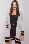 Sweter Kardigan Model TW-SW-BI-A21768.21 Grey - Och Bella - uniwersalny