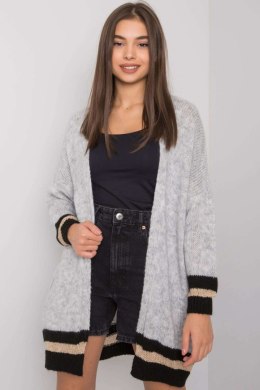 Sweter Kardigan Model TW-SW-BI-A21768.21 Grey - Och Bella - uniwersalny