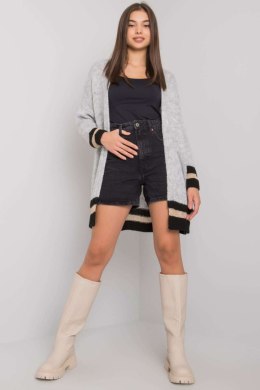 Sweter Kardigan Model TW-SW-BI-A21768.21 Grey - Och Bella - uniwersalny