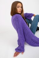 Sweter Kardigan Model TW-SW-BI-M2202.29X Violet - Och Bella - uniwersalny Sweter Kardigan Model TW-SW-BI-M2202.29X Violet - Och Bella - uniwersalny