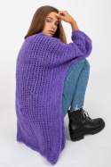 Sweter Kardigan Model TW-SW-BI-M2202.29X Violet - Och Bella - uniwersalny Sweter Kardigan Model TW-SW-BI-M2202.29X Violet - Och Bella - uniwersalny