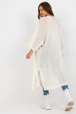 Sweter Kardigan Model TW-SW-BI-M31.36X Ecru - Och Bella - uniwersalny