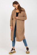 Sweter Kardigan Model TW-SW-BI-M56.35 Dark Beige - Och Bella - uniwersalny Sweter Kardigan Model TW-SW-BI-M56.35 Dark Beige - Och Bella - uniwersalny