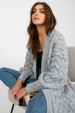 Sweter Kardigan Model TW-SW-BL-2693.36X Grey - Och Bella - uniwersalny