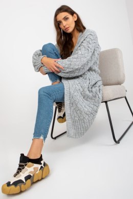 Sweter Kardigan Model TW-SW-BL-2693.36X Grey - Och Bella - uniwersalny