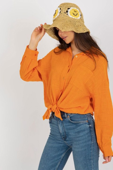 Koszula Damska Model TW-KS-BI-26698.50 Orange - Och Bella - L Koszula Damska Model TW-KS-BI-26698.50 Orange - Och Bella - L