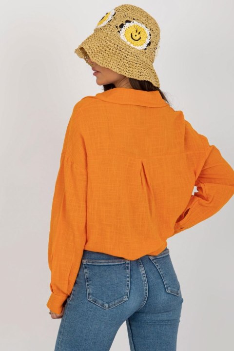 Koszula Damska Model TW-KS-BI-26698.50 Orange - Och Bella - L Koszula Damska Model TW-KS-BI-26698.50 Orange - Och Bella - L