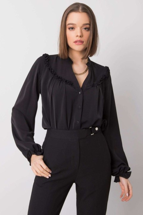 Koszula Damska Model TW-KS-BP-5078.21 Black - Och Bella - M Koszula Damska Model TW-KS-BP-5078.21 Black - Och Bella - M