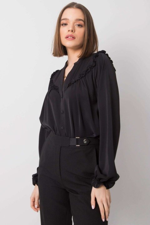 Koszula Damska Model TW-KS-BP-5078.21 Black - Och Bella - M Koszula Damska Model TW-KS-BP-5078.21 Black - Och Bella - M