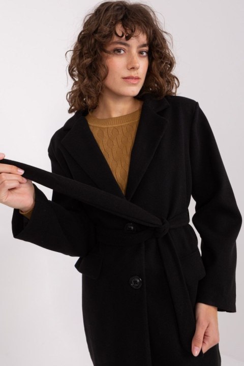 Płaszcz Damski Model TW-PL-BI-2022320.01X Black - Och Bella - S Płaszcz Damski Model TW-PL-BI-2022320.01X Black - Och Bella - S