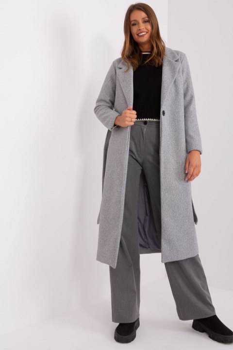 Płaszcz Damski Model TW-PL-BI-5312-1.31 Grey - Och Bella - s