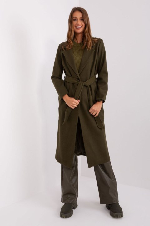 Płaszcz Damski Model TW-PL-BI-5312-1.31 Khaki - Och Bella - L