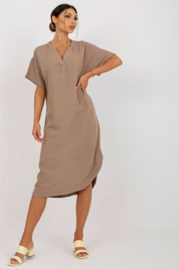 Sukienka Model TW-SK-BE-AZ101.40P Dark Beige - Och Bella - L