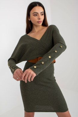 Sukienka Model TW-SK-BE-BQ183.19 Khaki - Och Bella - M