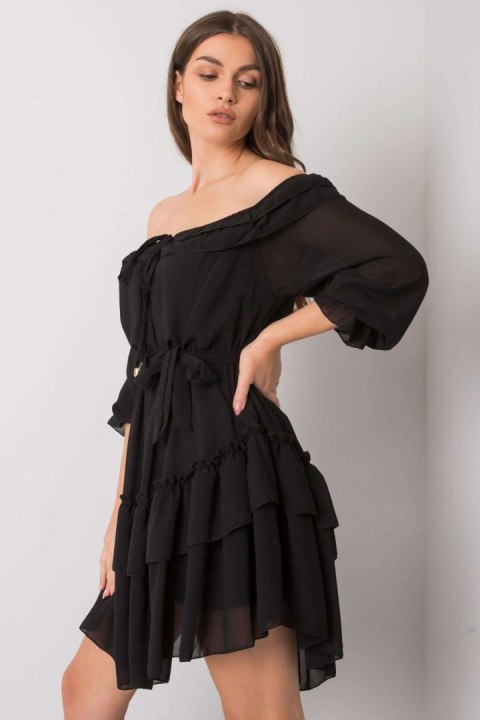 Sukienka Model TW-SK-BI-0931.40P Black - Och Bella - uniwersalny Sukienka Model TW-SK-BI-0931.40P Black - Och Bella - uniwersalny