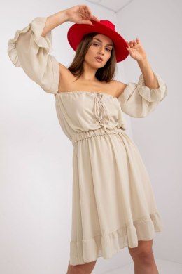 Sukienka Model TW-SK-BI-1189.47 Beige - Och Bella - uniwersalny