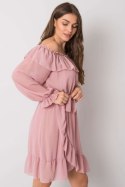 Sukienka Model TW-SK-BI-1203.72P Pink - Och Bella - uniwersalny Sukienka Model TW-SK-BI-1203.72P Pink - Och Bella - uniwersalny