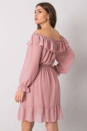Sukienka Model TW-SK-BI-1203.72P Pink - Och Bella - uniwersalny Sukienka Model TW-SK-BI-1203.72P Pink - Och Bella - uniwersalny