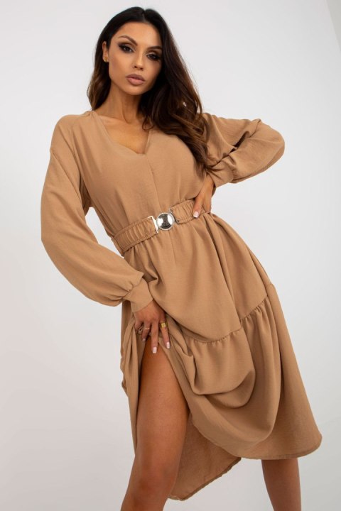 Sukienka Model TW-SK-BI-2021706.93P Camel - Och Bella - s Sukienka Model TW-SK-BI-2021706.93P Camel - Och Bella - s
