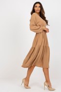 Sukienka Model TW-SK-BI-2021706.93P Camel - Och Bella - s Sukienka Model TW-SK-BI-2021706.93P Camel - Och Bella - s