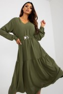Sukienka Model TW-SK-BI-2021706.93P Khaki - Och Bella - s Sukienka Model TW-SK-BI-2021706.93P Khaki - Och Bella - s