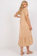 Sukienka Model TW-SK-BI-25504.19P Camel - Och Bella - S Sukienka Model TW-SK-BI-25504.19P Camel - Och Bella - S