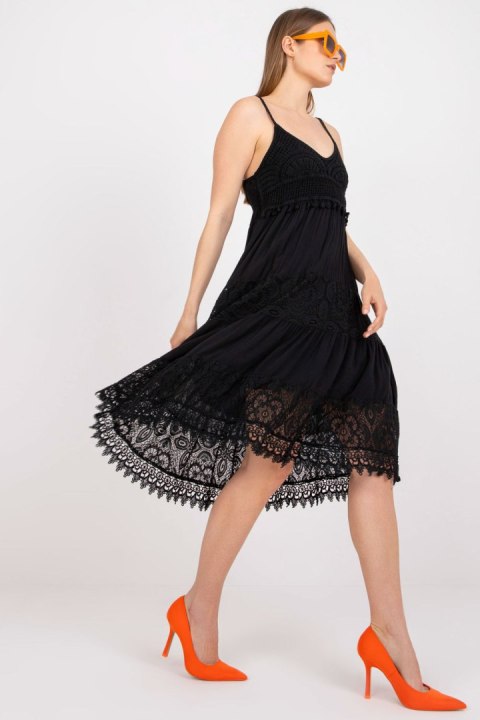 Sukienka Model TW-SK-BI-82345.19P Black - Och Bella - M Sukienka Model TW-SK-BI-82345.19P Black - Och Bella - M
